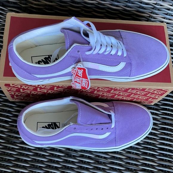 Vans Old Skool Chalk Violet/True White MENS - Picture 5 of 16